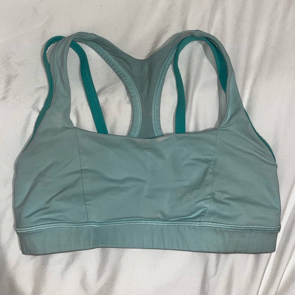 lululemon Turquoise Double Strap Sports Bra - size 4